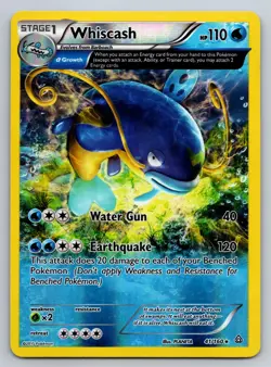 Whiscash 41/160 Primal Clash Reverse Holo Rare - MP - Image 1