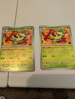 Thwackey 015/167 Twilight Masquerade Pokemon TCG 2x Playset 1 reverse holo - Image 1