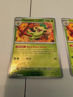 Thwackey 015/167 Twilight Masquerade Pokemon TCG 2x Playset 1 reverse holo - Image 2