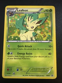 Pokemon TCG Leafeon BW87 Black & White Black Star Promo - Image 1