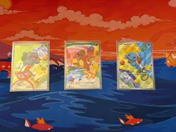 Pokemon First Partner Illustration Collection Series 1 Kanto Gen 1 Starters Set - Image 1