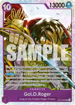 One Piece TCG Gol.D.Roger (064) OP13-064 Foil ** Carrying On His Will ** English - Image 1
