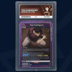 ACE 9 Union Arena Jujutsu Kaisen JJK Toji Fushiguro Graded Card - Image 1