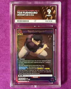 ACE 9 Union Arena Jujutsu Kaisen JJK Toji Fushiguro Graded Card - Image 5