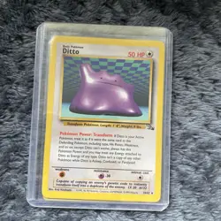 🔥1999 Pokemon Fossil 18/62 Ditto🔥 non holo - Image 1