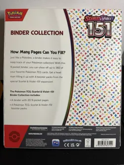 Pokemon TCG Scarlet & Violet Pokemon 151 Binder Collection NEW SEALED - Image 2