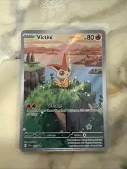 POKEMON SVP VICTINI #208 PROMO ILLUSTRATION, NM Standard Size, not Jumbo - Image 1