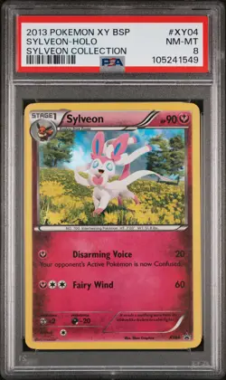 2013 POKEMON XY BLACK STAR PROMO SYLVEON #XY04 HOLO FOIL PSA 8 NM-MT #105241549 - Image 1