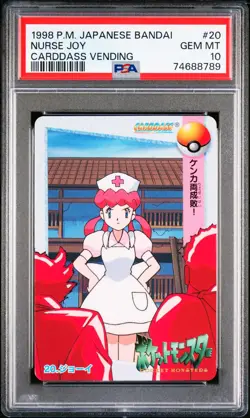 1998 Pokemon Japanese Bandai Carddass Vending Nurse Joy 20 PSA 10 GEM MINT - Image 1