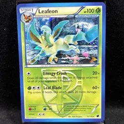 Leafeon 11/116 Cracked Ice Holo Rare Plasma Freeze Pokemon TCG - Image 1