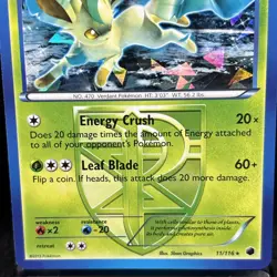 Leafeon 11/116 Cracked Ice Holo Rare Plasma Freeze Pokemon TCG - Image 2
