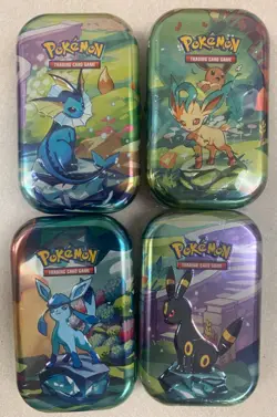 Pokemon - 4 Different Tins - Prismatic Evolution - Scarlet & Violet - Unopened - Image 1