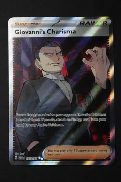 Giovanni's Charisma 197/165 Pokemon Sv: Scarlet & Violet 151 Holo - Image 1