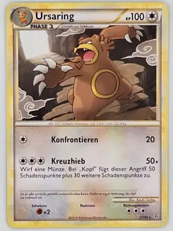 Ursaring 27/95 Pokemon - German HGSS Unleashed MP - Image 1
