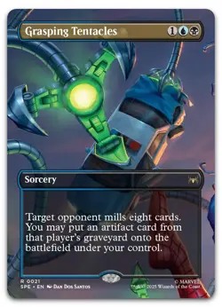 Grasping Tentacles (Borderless) #21 (NM) Spider-Man SPE Magic MTG - Image 1