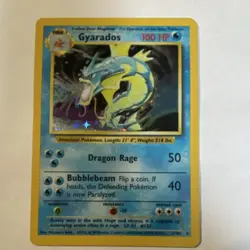 Pokemon TCG Gyarados 6/102 Base Set Holo Rare Stage 1 HP 100 English 1999 - Image 2