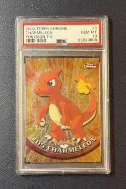 2000 Pokemon Topps Chrome Series 1 Charmeleon Foil #5 PSA 10 Gem Mint LOW POP - Image 1