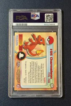 2000 Pokemon Topps Chrome Series 1 Charmeleon Foil #5 PSA 10 Gem Mint LOW POP - Image 2