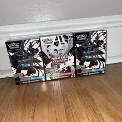 Pokemon Black Bolt White Flare Booster Bundle Lot of (3) Sealed Boxes - Image 1