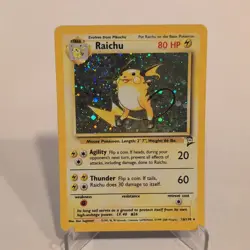 Pokemon TCG Base Set 2 Raichu Holo Rare 16/130 Moderately Played - Image 1
