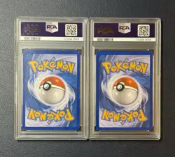 2010 Pokemon HGSS Lugia Legend Top #113 and Bottom #114 Holo PSA 7 Sequential - Image 2
