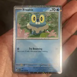 Pokemon TCG Froakie Obsidian Flames 056/197 Cosmos Holo - NM - Image 1