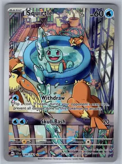 Squirtle 148/142 (NM) - SV07: Stellar Crown - Illustration Rare - Pokemon TCG - Image 1