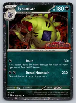 Tyranitar (Paldea Evolved Stamp) 135/193 Pokemon Holo NM - Image 1