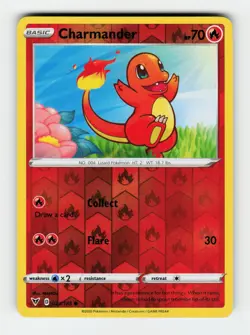 Charmander SWSH04: Vivid Voltage 023/185 Pokemon Common Reverse Holofoil NM - Image 1