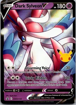 Dark Sylveon V SWSH134 Holo Promo Sword & Shield Promo Pokemon Holo Near Mint - Image 1