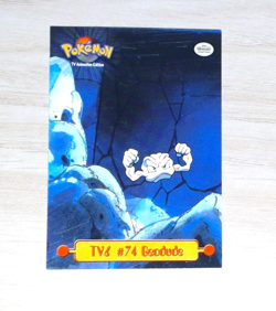 Vintage 1999 Pokemon TV Animation Edition TV6 #74 Geodude - Image 1