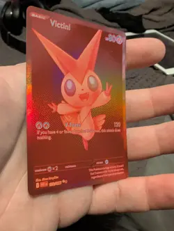 The Pokemon Company Victini 172/086 Sv Black Bolt Secret Rare Full Art Holo - Image 3