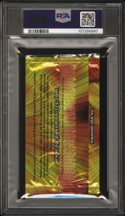 2004 Pokemon Pop Series 1 sealed booster pack graded PSA 9 MINT (cert 107286860) - Image 2