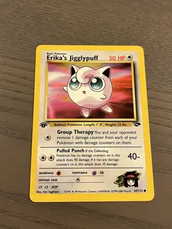 Pokemon TCG Erika's Jigglypuff Gym Challenge 69 Regular 1st Edition Common - Image 2