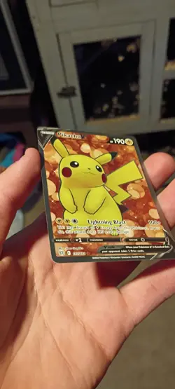 Pikachu V 157/172 Brilliant Stars Full Art NM Pokemon - Image 3