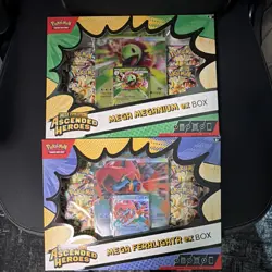 Pokemon TCG Ascended Heroes 2 Box Lot: Mega Meganium ex + Feraligatr ex - Image 1