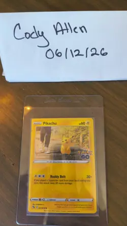 The Pokemon Company Pikachu 027/078 Pokemon GO Holo Rare English HP 60 2022 - Image 1