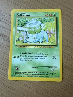 Pokemon TCG Shadowless Ivysaur #30/102 & Regular Bulbasaur 44/102 1999 WOTC - Image 2