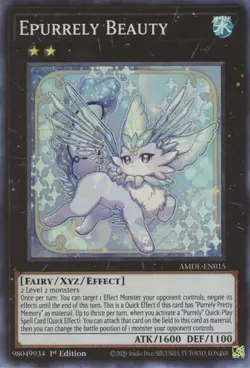 1x Epurrely Beauty - 1st Edition NM Eng YuGiOh - Amazing Defenders - Image 1