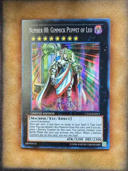 Yugioh Number 88: Gimmick Puppet of Leo CT10-EN013 Super Rare Limited Edition NM - Image 1