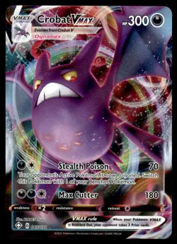 Pokemon TCG Shining Fates #045/072 Crobat VMAX NM - Image 1