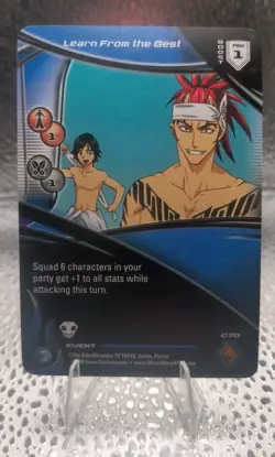 Shonen Jumps Bleach TCG By Score - Event Card - Learn From The Best - Vintage - Image 1