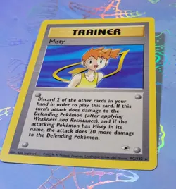 Misty 102/132 Gym Heroes Pokemon Card VLP - Image 3