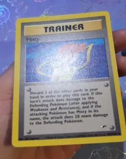 Misty 102/132 Gym Heroes Pokemon Card VLP - Image 4