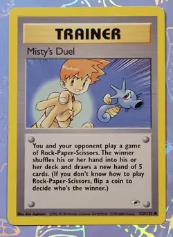 Misty's Duel 123/132 Gym Heroes Pokemon Card NM - Image 1