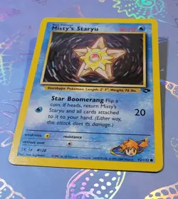 Misty's Staryu 92/132 Gym Challenge Set Pokemon Card - NM - Image 3