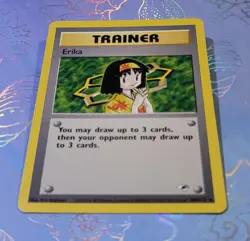 Erika 100/132 Gym Heroes Rare Pokemon Card VLP - Image 3