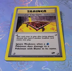 Cinnabar City Gym 113/132 Gym Challenge Pokemon Card NM - Image 3