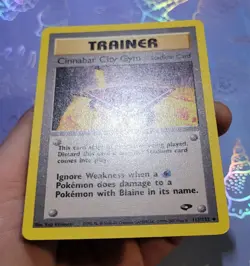 Cinnabar City Gym 113/132 Gym Challenge Pokemon Card NM - Image 4