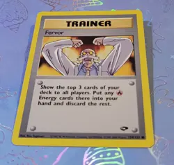 Fervor 124/132 Gym Challenge Pokemon Card NM - Image 3